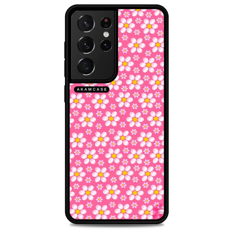 کاور آکام مدل AMC-WSGS21U-FLOWERS-32 مناسب برای گوشی موبایل سامسونگ Galaxy S21 Ultra