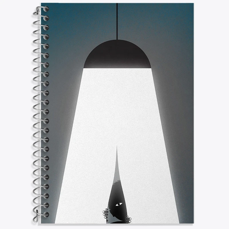 دفتر زبان 50 برگ خندالو مدل دو خط طرح مفهومی کد F238