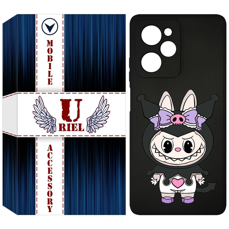 کاور یوریل مدل KSH کد 137 طرح عروسک لبوبو مناسب برای گوشی موبایل شیائومی Poco X5 Pro / Redmi Note 12 Pro 5G