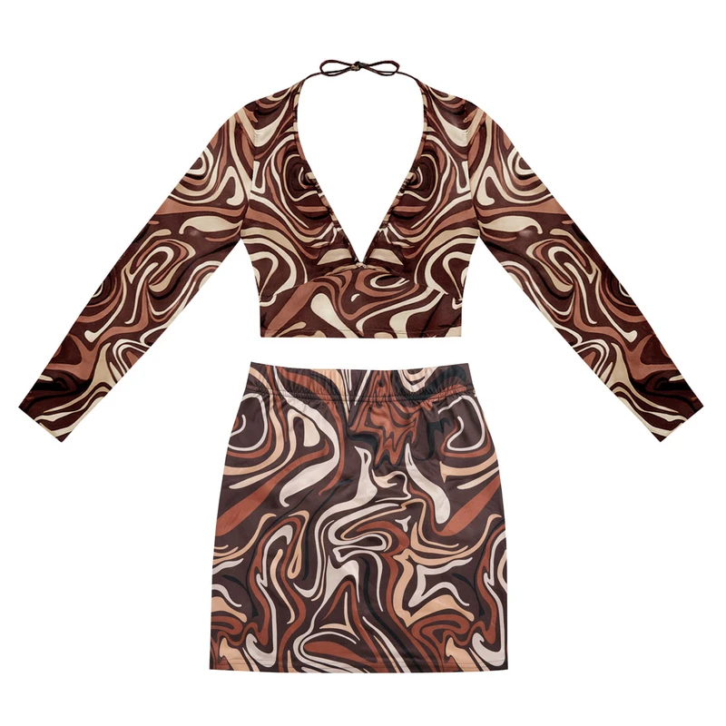 ست نیم تنه و دامن راحتی زنانه شین مدل 9648