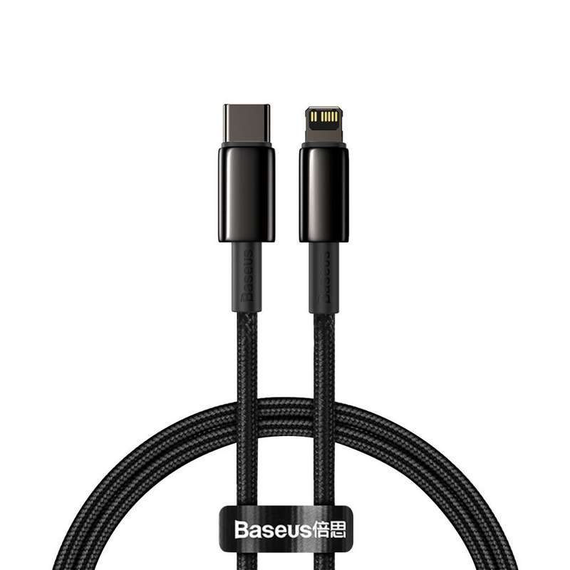 کابل تبدیل USB-C به لایتنینگ باسئوس مدل 20W J_01BA طول 1 متر