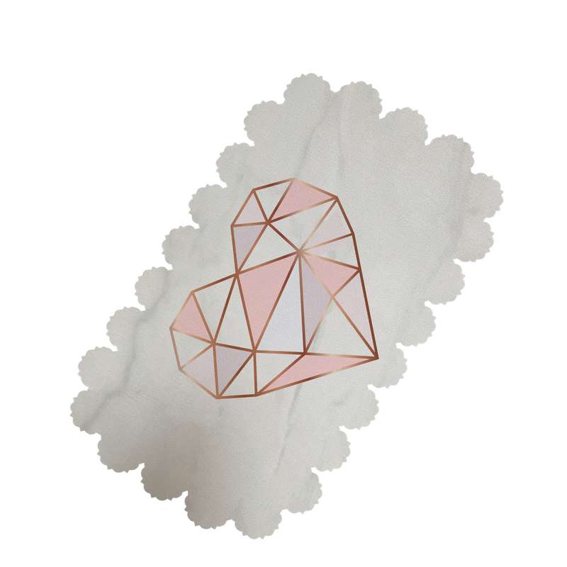 رومیزی طرح قلب کد 8640R
