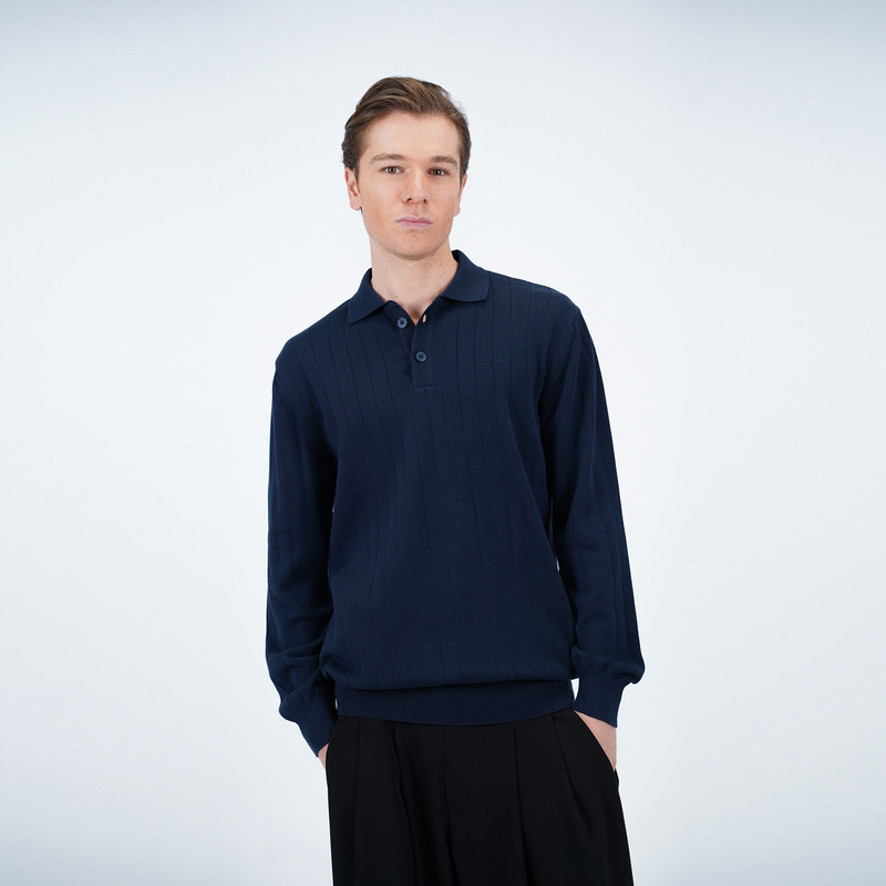 پلیور یقه برگردان مردانه پاتن جامه مدل 304021040006999