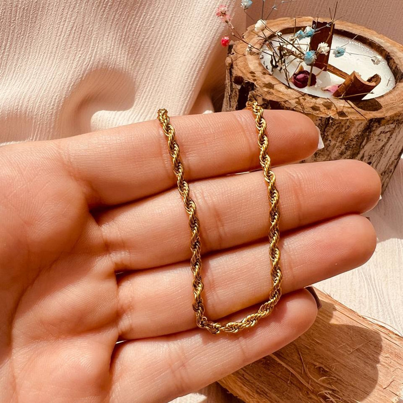 زنجیر زنانه مدل طنابی کد 40