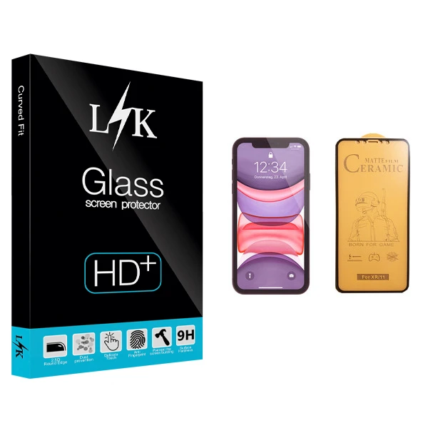 محافظ صفحه نمایش سرامیکی ال کی مدل +LITE مناسب برای گوشی موبایل اپل iPhone 11