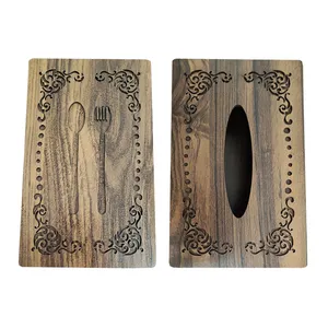 جای دستمال کاغذی مدل گل به همراه نظم دهنده قاشق و چنگال 