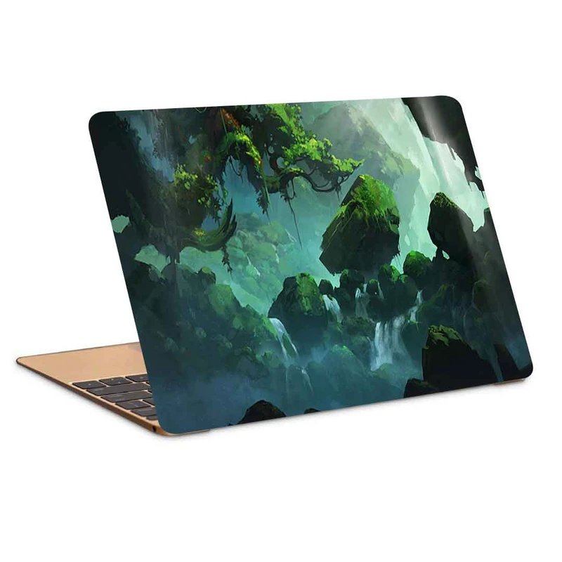 استیکر لپ تاپ طرح tree rocks streamکد P-1009مناسب برای لپ تاپ 15.6 اینچ