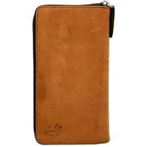 کیف پول چرم آسو مدل دوزیپ