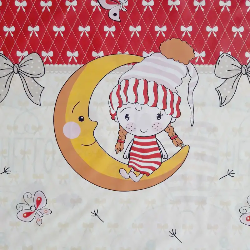 پارچه ملحفه سندس مدل مهر و ماه کد FK219