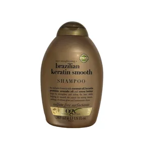 شامپو و نرم کننده مو او جی ایکس مدل brazilian keratin smooth حجم 385 میلی لیتر