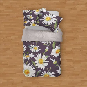 سرویس خواب مدوپد طرح بابونه‌ها مدل PAT00074 یک نفره 4 تکه