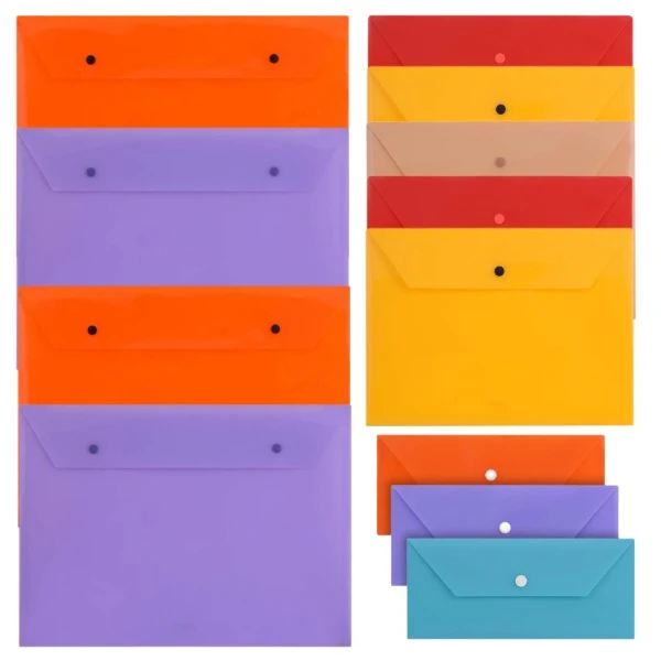 پوشه دکمه دار پاپکو مدل 104105107 بسته 12 عددی