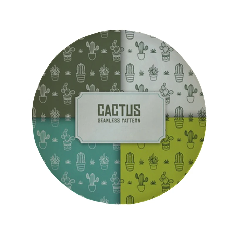    پادری مدل دایره طرح کاکتوس کد 8185 سایز 90 × 90 سانتی متر