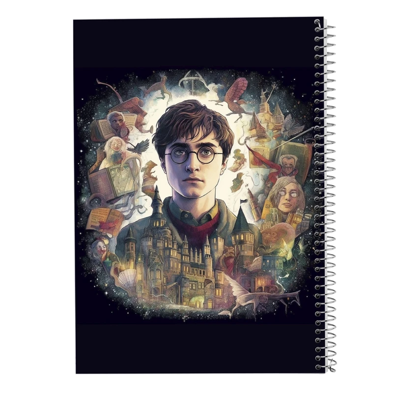 دفتر ژورنال نویسی 50 برگ مدوپد مدل نقطه ای طرح هری پاتر harrypotter کد DF10307