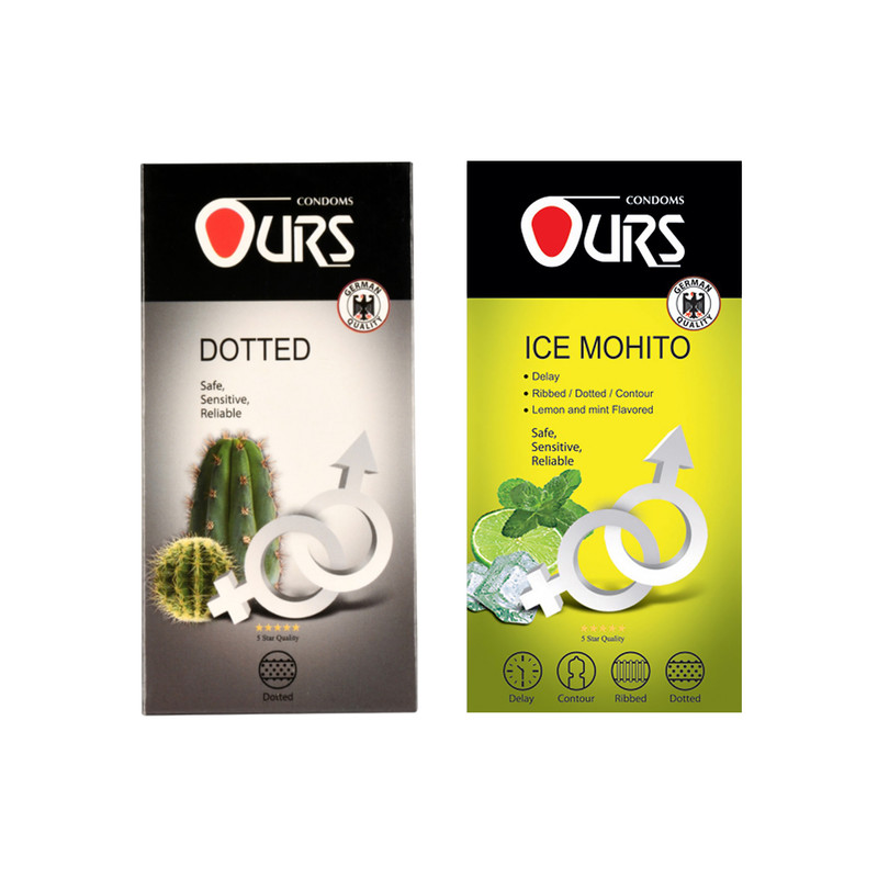 کاندوم اورز مدل Dotted/Ice Mohito مجموعه 2 عددی کاندوم اورز مدل Dotted/Ice Mohito مجموعه 2 عددی