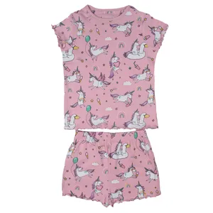 ست تی شرت و شلوارک دخترانه نکست مدل PK-ST-NX-PK-01