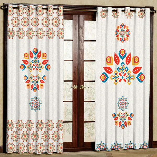 پرده مدل چاپی هازان پانچی کد 174 سایز 280x140 سانتی متر