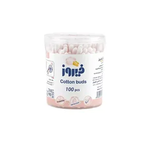 گوش پاک کن فیروز مدل Cotton buds بسته 100 عددی