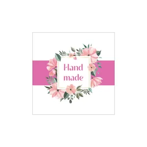 برچسب مدل گل دار طرح دست ساز بسته ۱۰۰ عددی