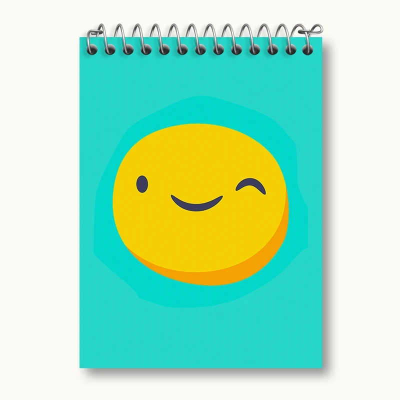 دفتر یادداشت 50 برگ خندالو مدل ایموجی Emoji کد 3007
