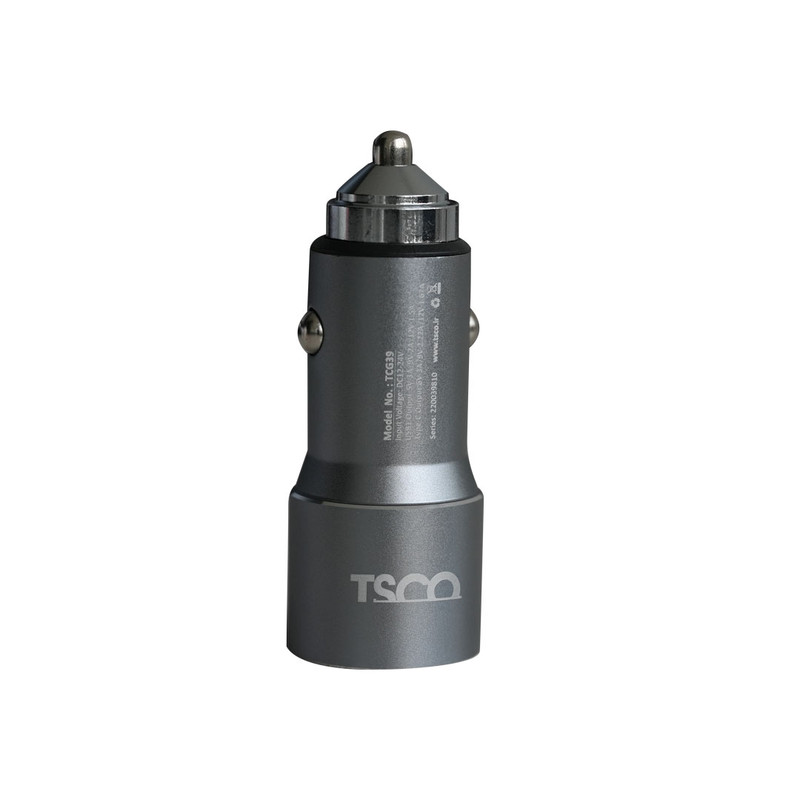 شارژر فندکی 20 وات دو پورت تسکو مدل TCG 39