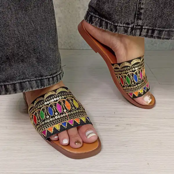 صندل زنانه نیکتا مدل 25-4200 کد 1438-BK