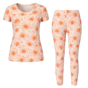 ست تی‌شرت آستین کوتاه و شلوار راحتی زنانه مدل آدخت کد 19