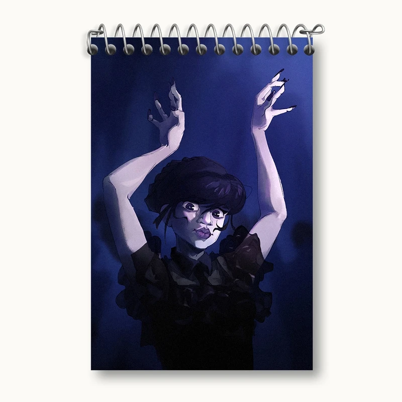 دفتر یادداشت 50 برگ خندالو مدل ونزدی (Wednesday) کد F2453