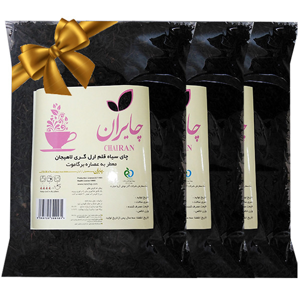 چای سیاه‌قلم چایران بسته 3 عددی