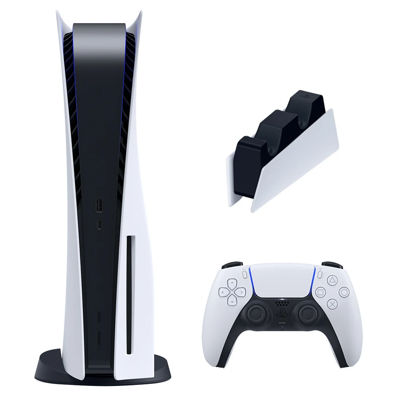 کنسول بازی سونی مدل PlayStation 5 ظرفیت 825 گیگابایت ریجن اروپا 1216A به همراه پایه شارژر