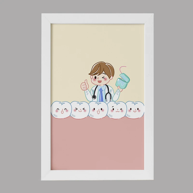 تابلو کودک خندالو مدل دندان و دندان پزشکی کودکانه کد 36715
