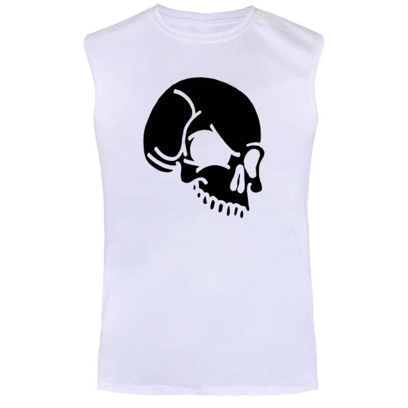 تاپ مردانه مدل skeleton کد BA29 رنگ سفید