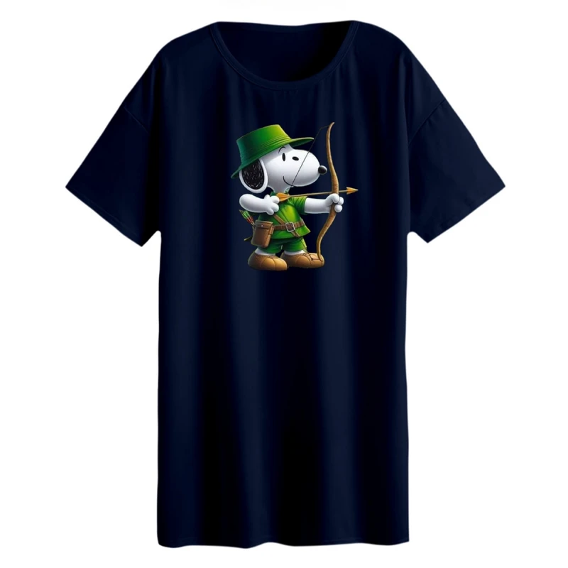 تی شرت لانگ زنانه مدل اسنوپی کد ۴۶