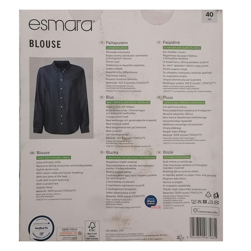 شومیز آستین بلند زنانه اسمارا مدل 17744331