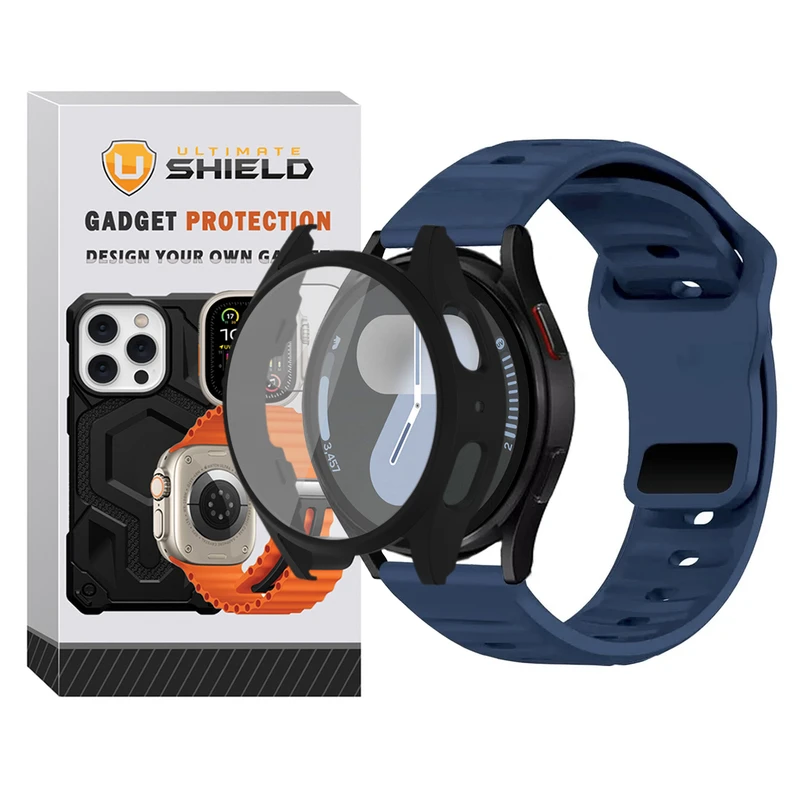 بند آلتیمیت شیلد مدل SPG_Sport_GRD مناسب برای ساعت هوشمند سامسونگ Galaxy Watch 7 44mm به همراه کاور