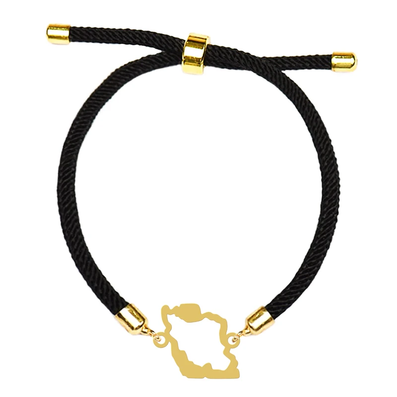 دستبند زنانه هایکا مدل نقشه ایران کد d.ha251