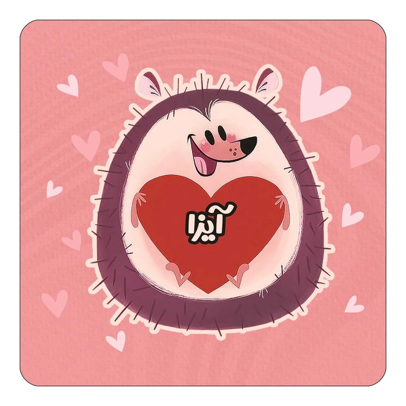 مگنت کاکتی طرح اسم آیزا مدل قلب کد mg29437