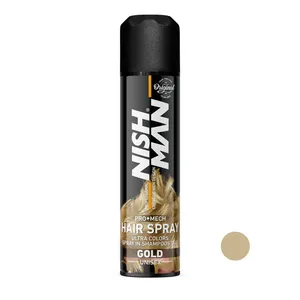 اسپری رنگ مو نیشمن مدل PRO MECH حجم 150 میلی لیتر رنگ طلایی