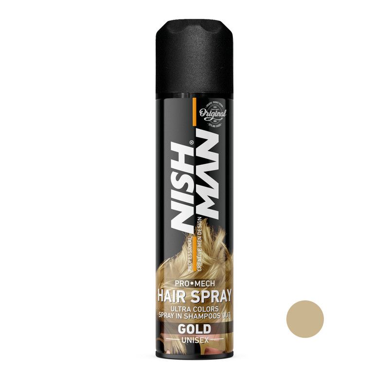 اسپری رنگ مو نیشمن مدل PRO MECH حجم 150 میلی لیتر رنگ طلایی -  - 1