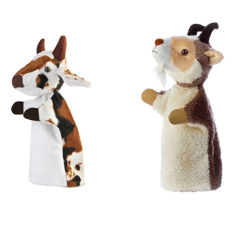 عروسک نمایشی شادی رویان مدل حیوانات مزرعه کد 4 مجموعه 2 عددی 