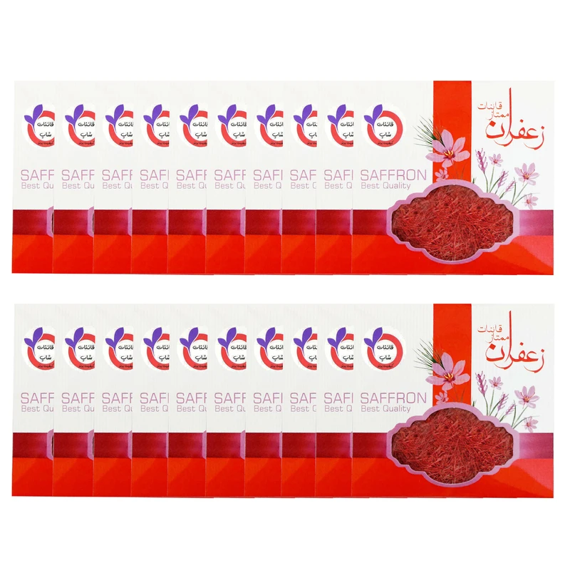 زعفران سرگل قائنات شاپ - 1 مثقال بسته 20 عددی 