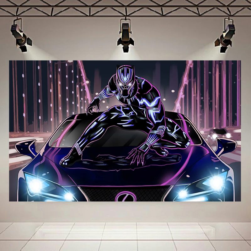 تابلو بوم طرح Lexus LC500 and Black Panther کد AR1320
