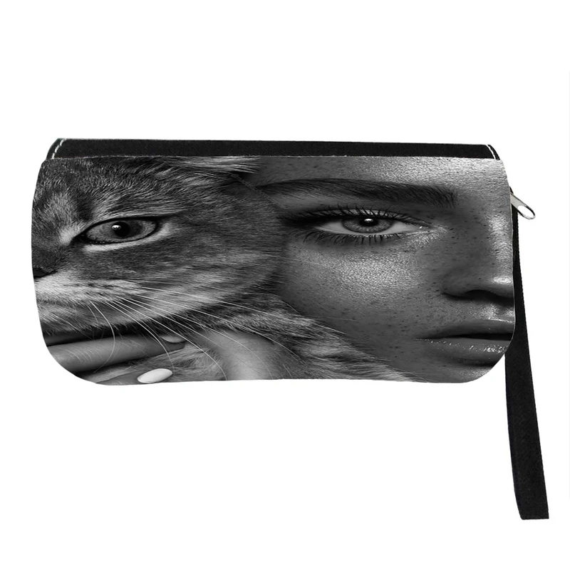 جامدادی پاد آفرین مدل فانتزی طرح دختر و گربه کد p730