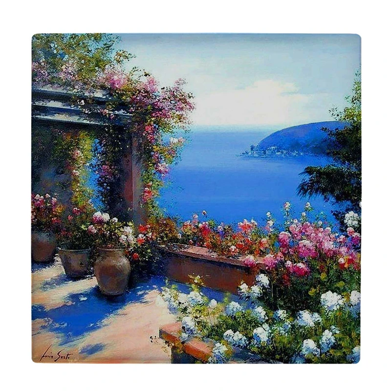  زیر لیوانی  طرح گلدان های سفالی و ساحل دریا کد    5927724_4646