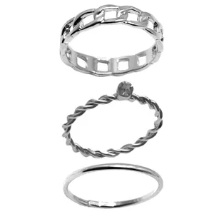 بند انگشتی زنانه کد 1229 مجموعه 3 عددی