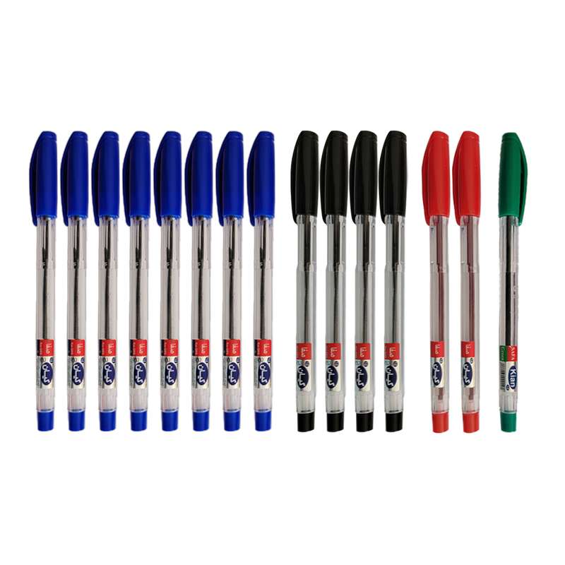 خودکار کیان مدل چند رنگ بسته 15 عددی