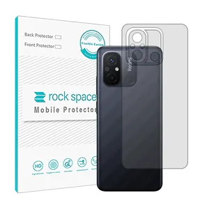 Transparent Rockspace HyGEL model phone back protector suitable for Xiaomi Redmi 12C mobile phone
