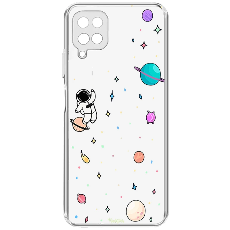 کاور طرح Space Man مناسب برای گوشی موبایل سامسونگ Galaxy A12