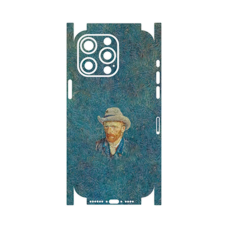 برچسب پوششی ماهوت مدل Self portrait with a gray felt hat-FullSkin مناسب برای گوشی موبایل اپل iPhone 15 Pro Max