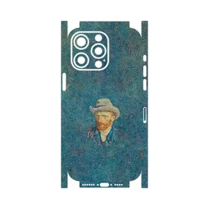 MAHOOT Self portrait with a gray felt hat-FullSkin Cover Sticker for Apple iPhone 15 Pro Max